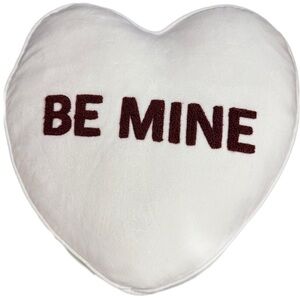 Heart-Shaped 'Be Mine' Pillow
